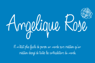 Angelique Rose Font: Handwritten Charm for Crafters