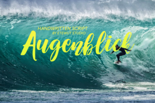 Augenblick Font: Smooth Handwritten Type for Makers