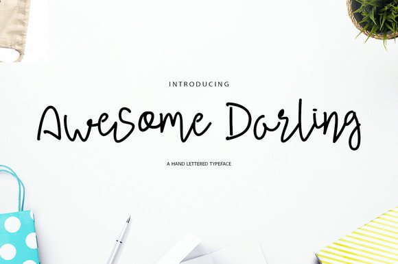 Awesome Darling Font for Editorial Design