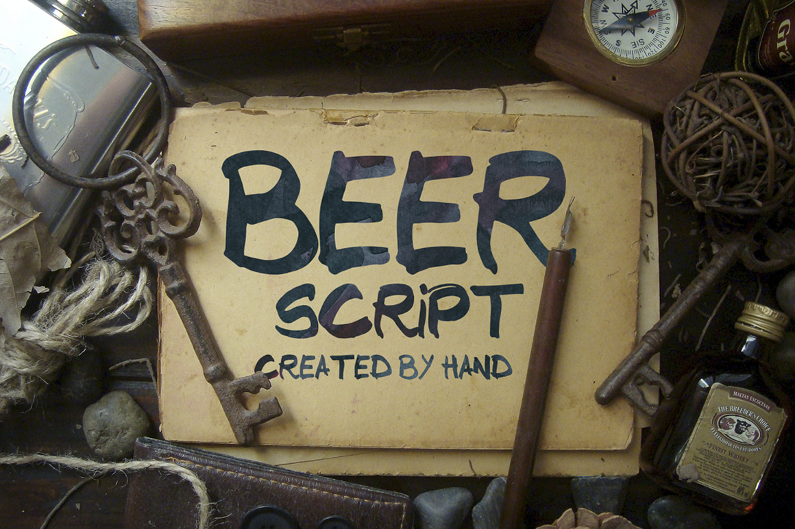 Beer: A Handwritten Script Font for Creative Branding