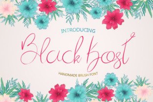 Black Kost: A Handmade Brush Font for Crafters