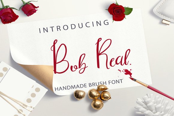 Bob Real: A Handmade Brush Font for Memorable Branding
