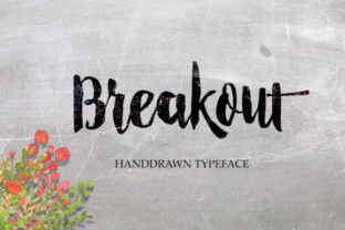Breakout Font: A Hand-Drawn Typeface for Branding