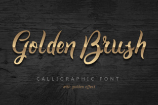 Golden Brush Font: A Layered Script for Business Branding