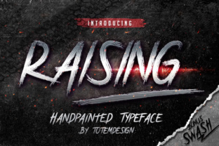Raising Font Review: Grungy Display Type for Campaigns