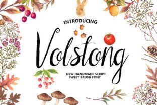 Volstong: A Sweet Brush Font for Creative Branding