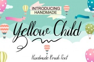 Yellow Child: A Handmade Font for Polished Branding